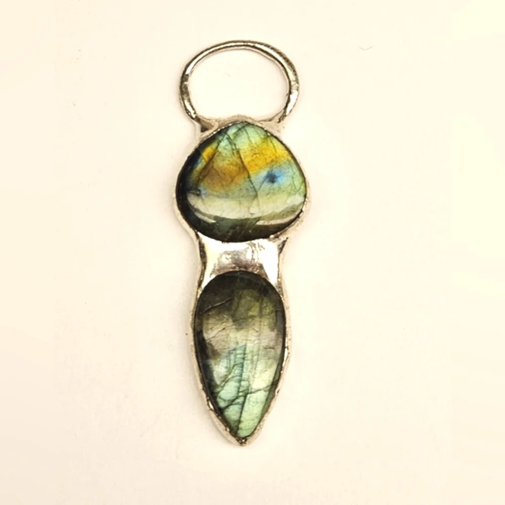 Double Labradorite Pendant
